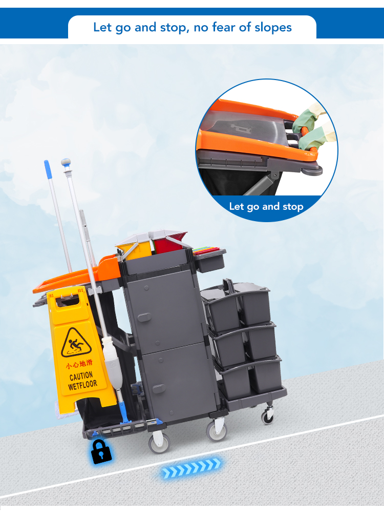 CT Janitorial Cart-Basic - Cleanic Cleaning Equipment